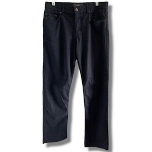 Brax Checkered Cooper Fancy Regular Fit Navy Blue Pants Size 33